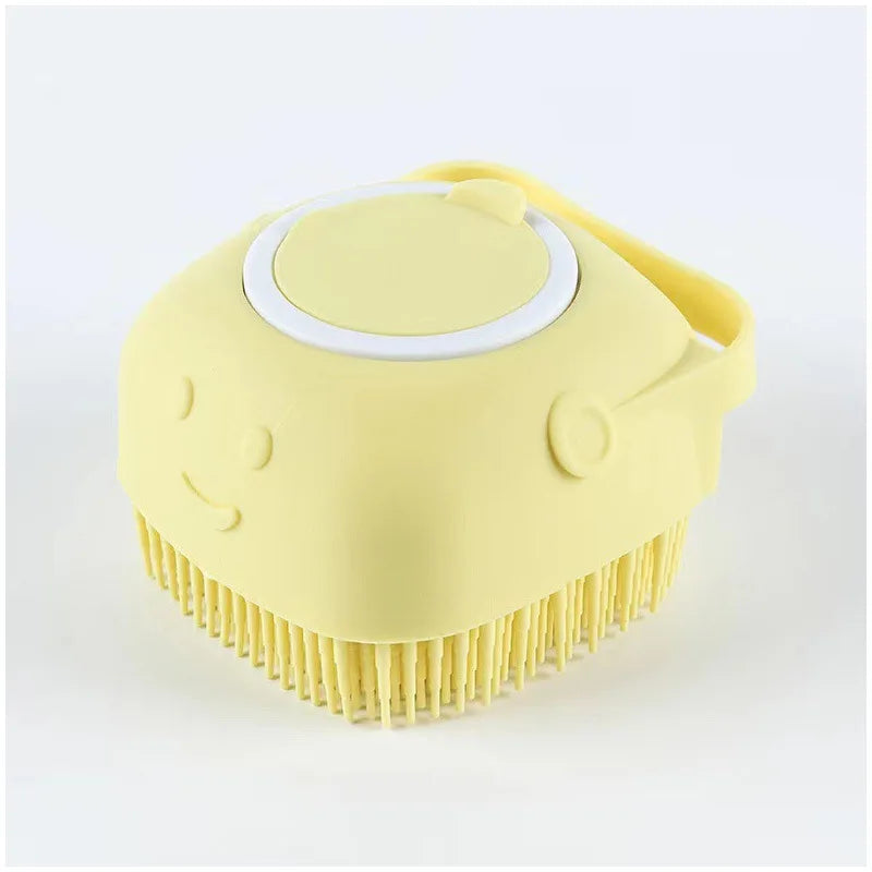 Escova de Massagem e Banho em Silicone para Pets