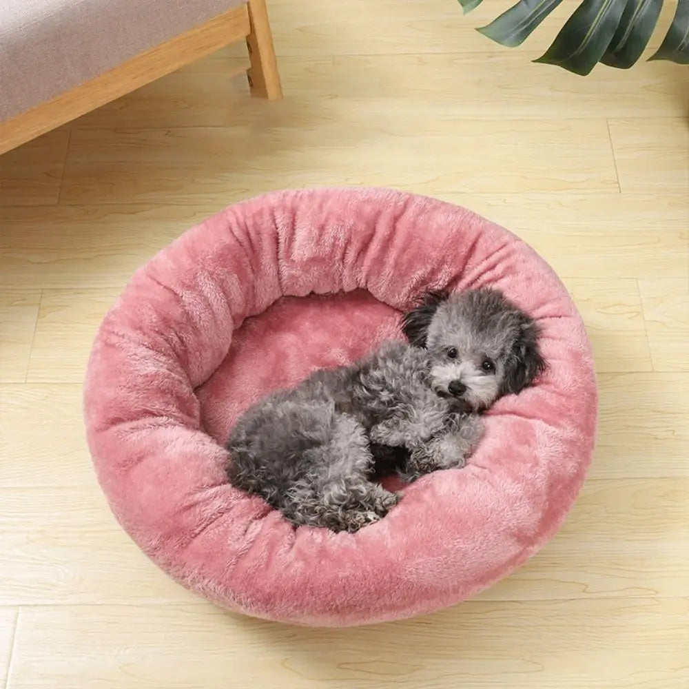 Cama Nuvem Donut Premium – Cama Redonda Antiestresse e Lavável para Pets