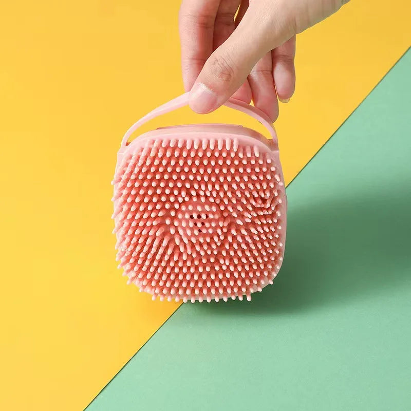 Escova de Massagem e Banho em Silicone para Pets