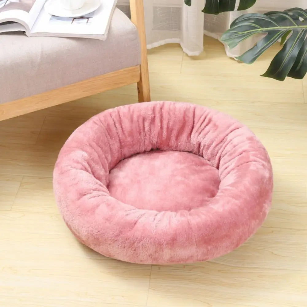 Cama Nuvem Donut Premium – Cama Redonda Antiestresse e Lavável para Pets
