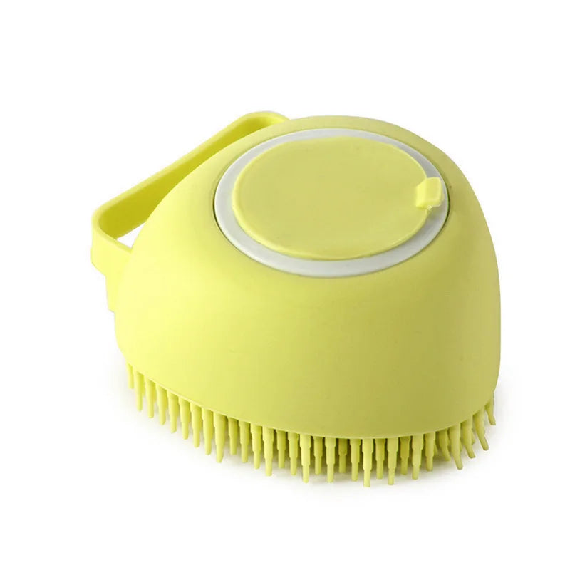 Escova de Massagem e Banho em Silicone para Pets