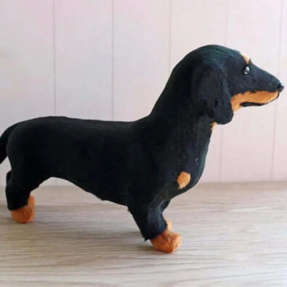 Dachshund Realista de Feltro