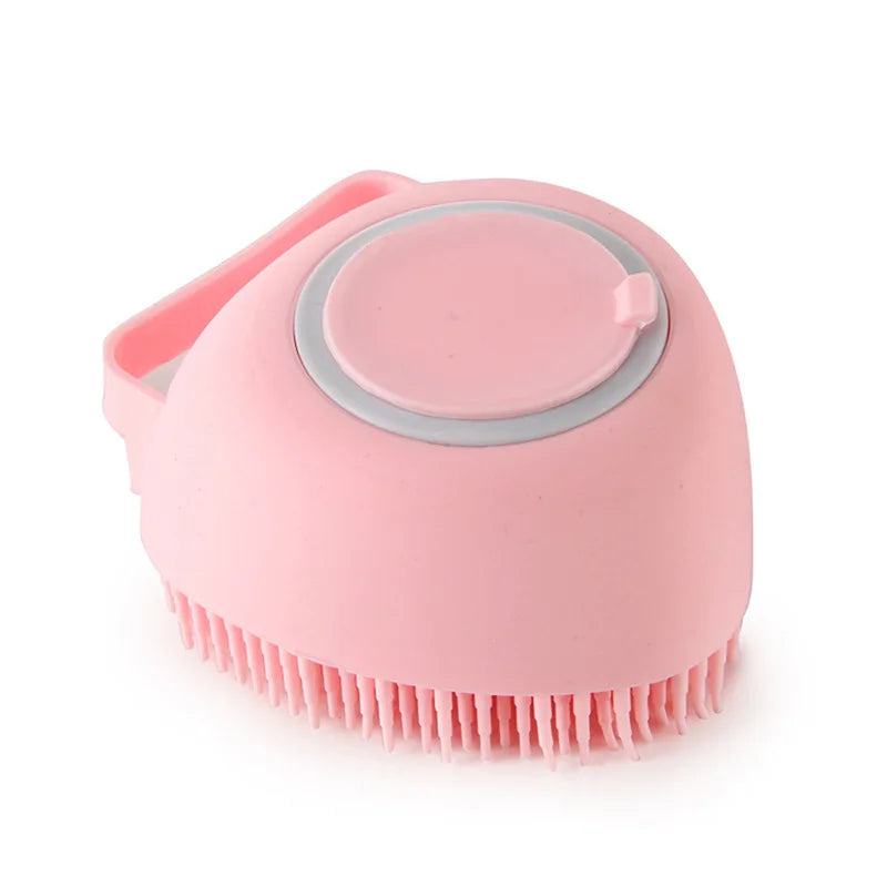Escova de Massagem e Banho em Silicone para Pets