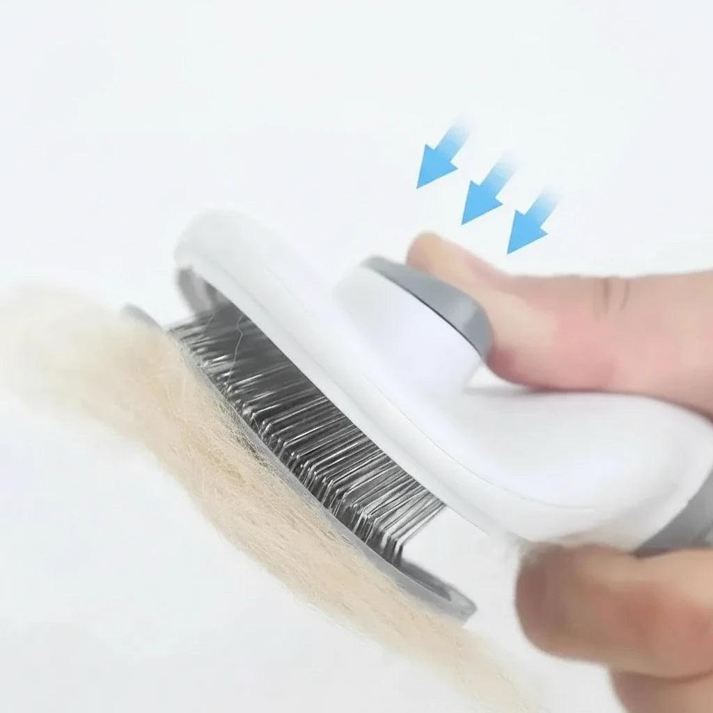 Premium Self-Cleaning Pet Brush – Dead Hair Remover