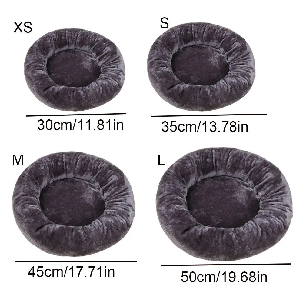 Cama Nuvem Donut Premium – Cama Redonda Antiestresse e Lavável para Pets