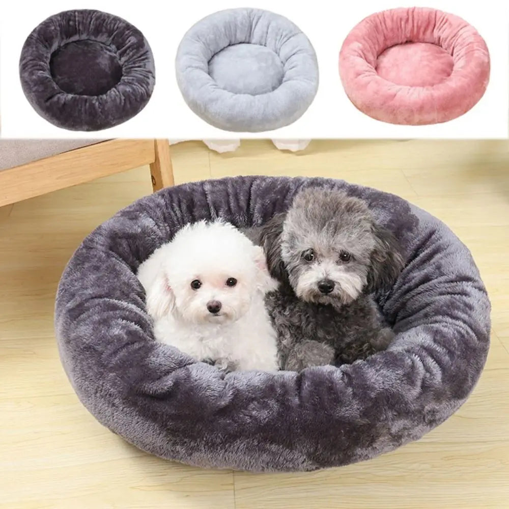 Cama Nuvem Donut Premium – Cama Redonda Antiestresse e Lavável para Pets