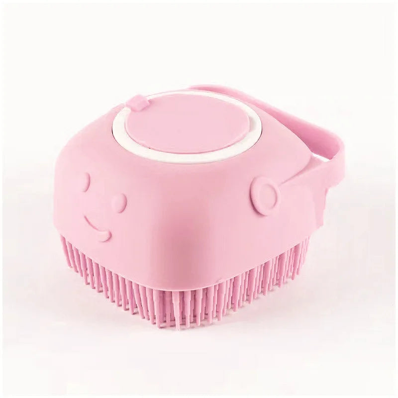 Escova de Massagem e Banho em Silicone para Pets