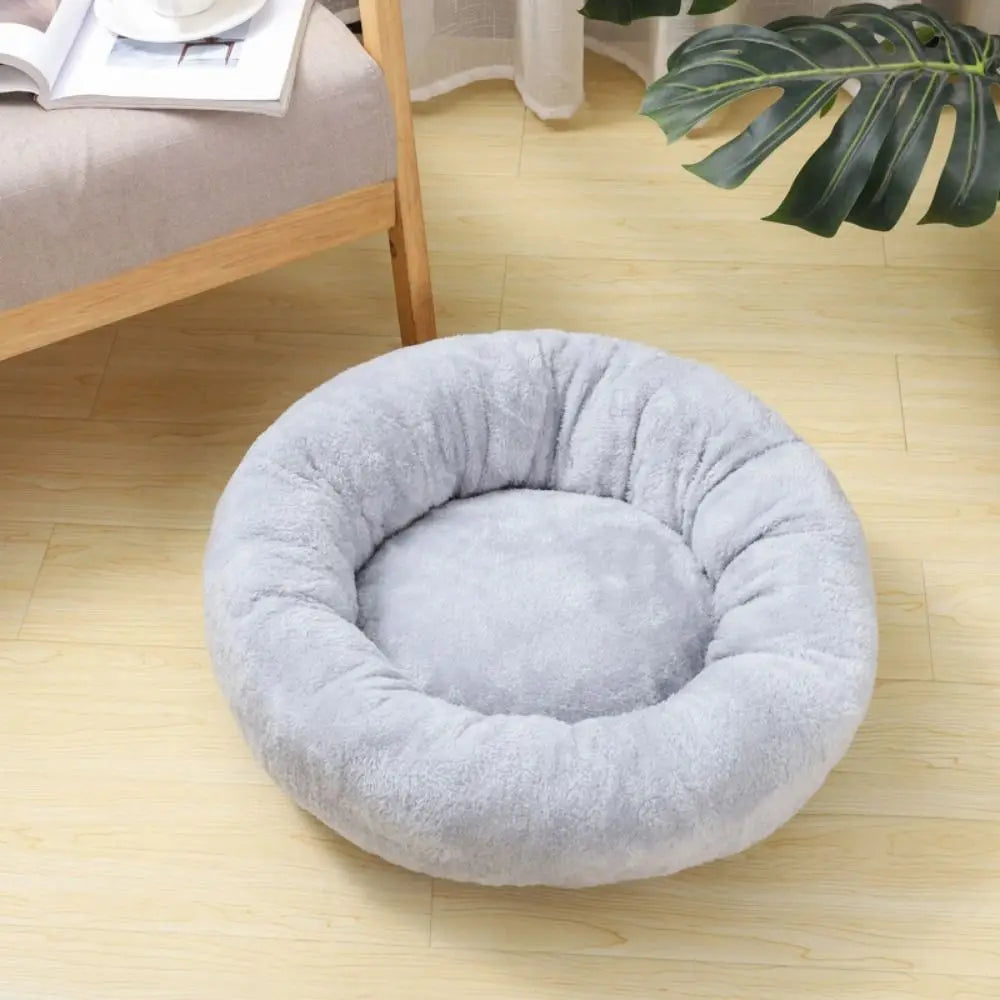 Cama Nuvem Donut Premium – Cama Redonda Antiestresse e Lavável para Pets