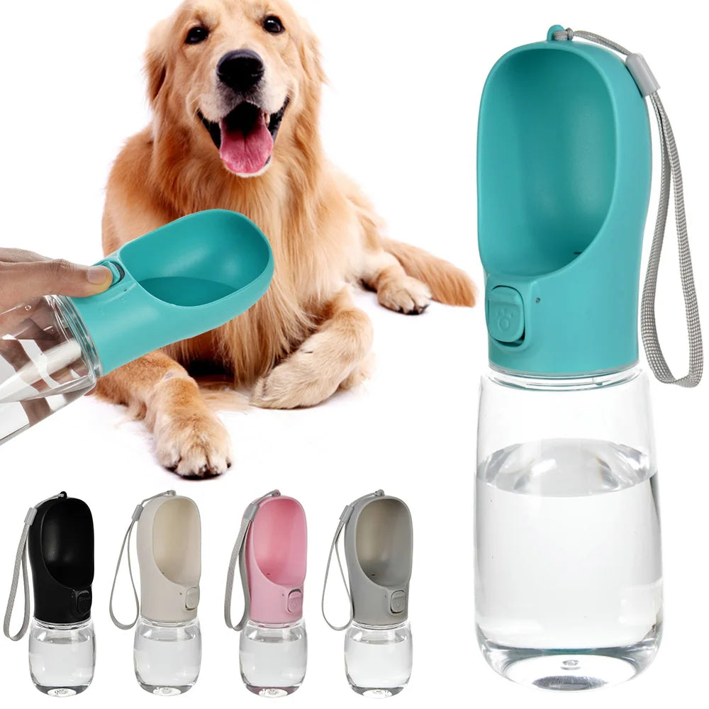 Garrafa de Água Portátil para Pets – Bebedouro de Passeio Anti-Vazamento