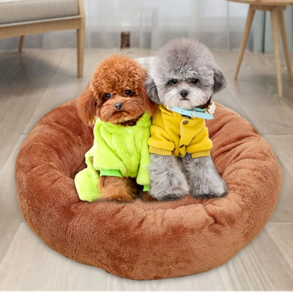 Cama Nuvem Donut Premium – Cama Redonda Antiestresse e Lavável para Pets
