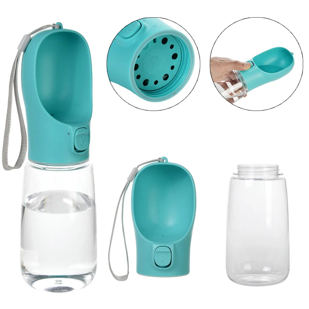 Garrafa de Água Portátil Pet – Bebedouro de Passeio Anti-Vazamento