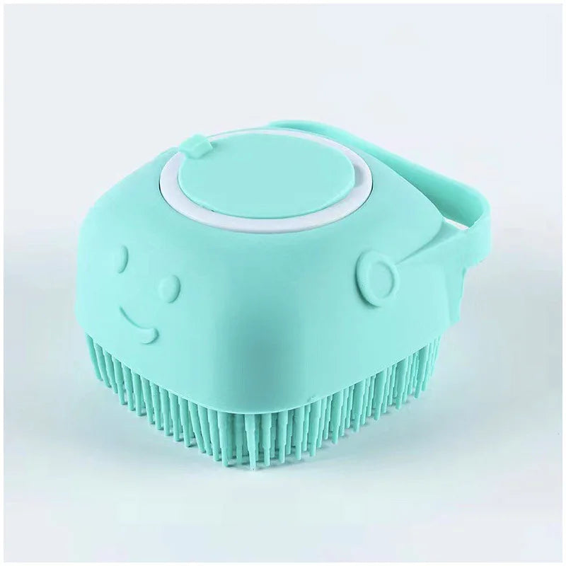 Escova de Massagem e Banho em Silicone para Pets