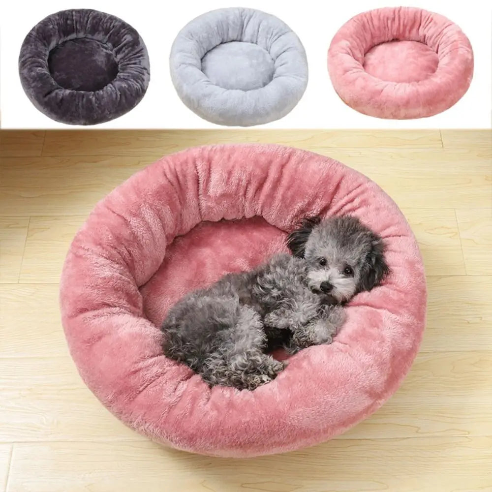 Cama Nuvem Donut Premium – Cama Redonda Antiestresse e Lavável para Pets